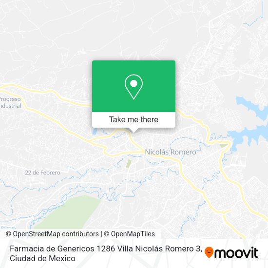 Farmacia de Genericos 1286 Villa Nicolás Romero 3 map