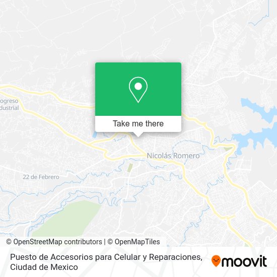 Puesto de Accesorios para Celular y Reparaciones map