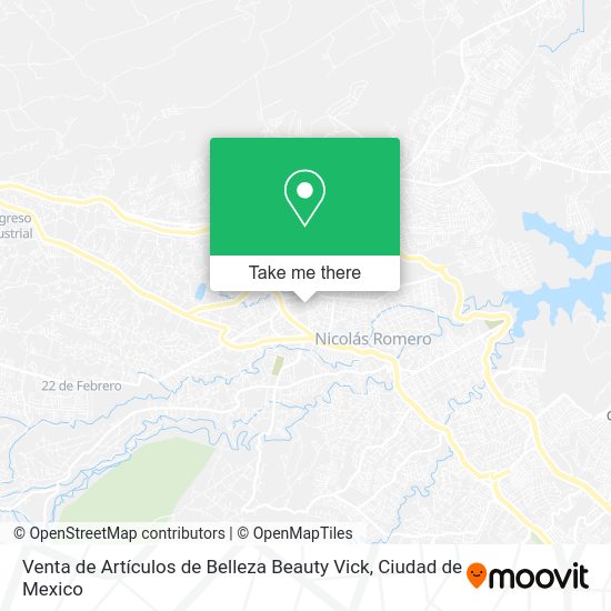 Venta de Artículos de Belleza Beauty Vick map