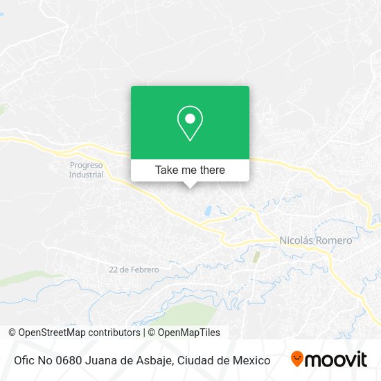 Ofic No 0680 Juana de Asbaje map