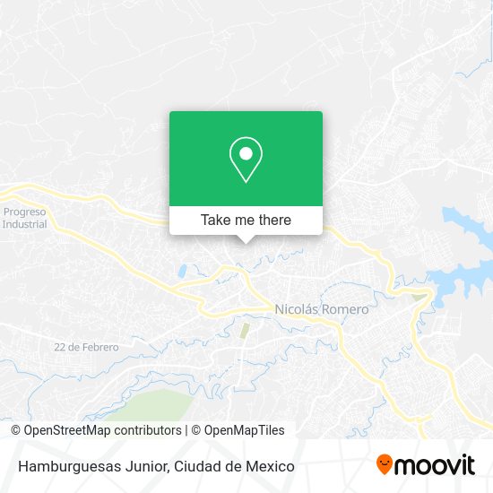 Mapa de Hamburguesas Junior