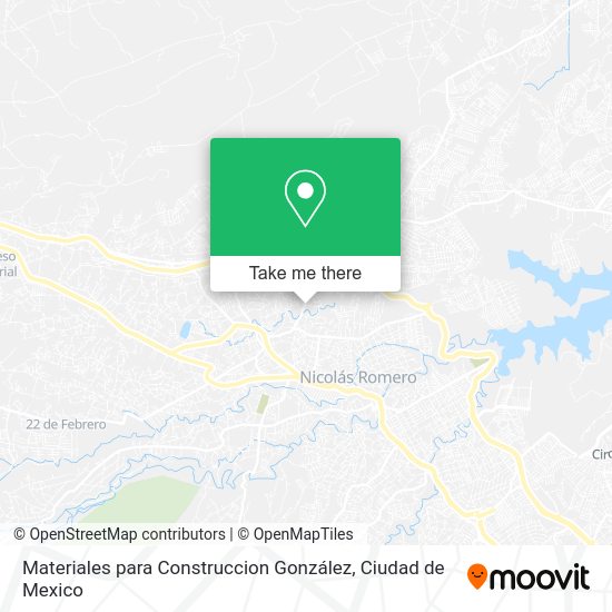 Mapa de Materiales para Construccion González