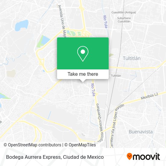 Bodega Aurrera Express map