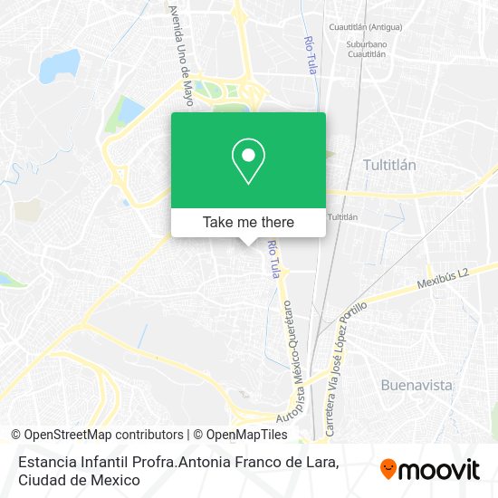 Estancia Infantil Profra.Antonia Franco de Lara map