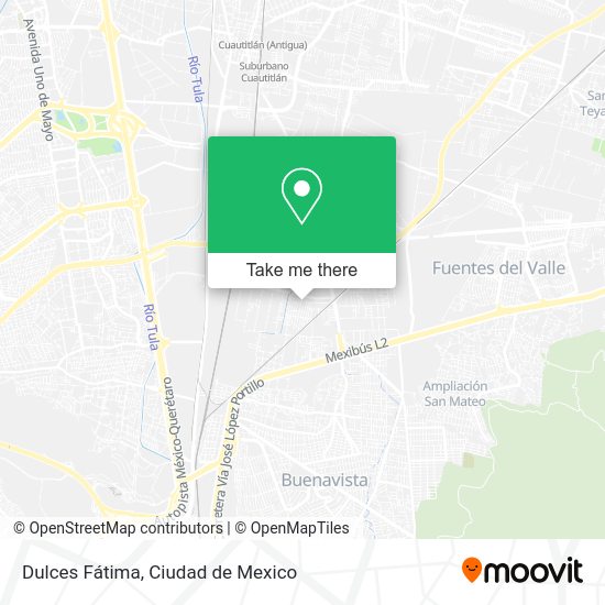 Dulces Fátima map