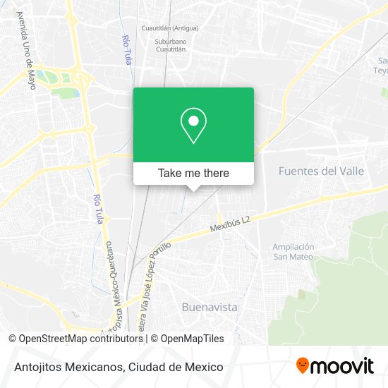 Antojitos Mexicanos map