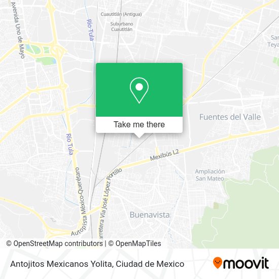 Antojitos Mexicanos Yolita map