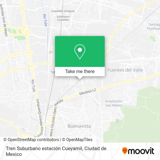 Tren Suburbano estación Cueyamil map