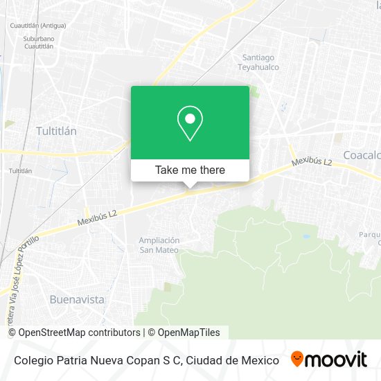 Mapa de Colegio Patria Nueva Copan S C