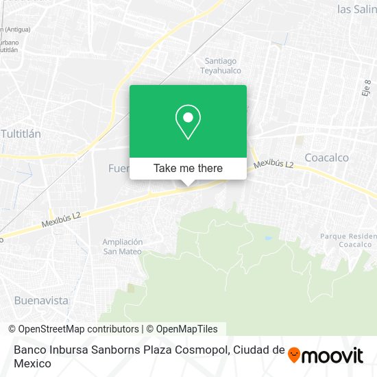 Banco Inbursa Sanborns Plaza Cosmopol map