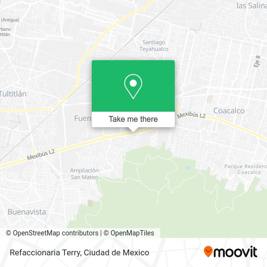 Refaccionaria Terry map
