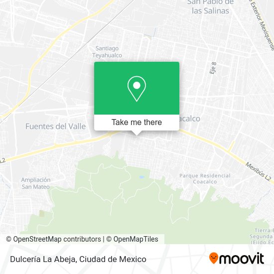 Dulcería La Abeja map