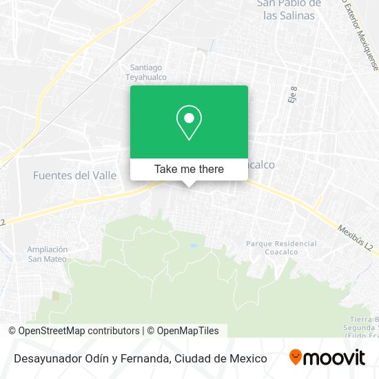 Mapa de Desayunador Odín y Fernanda