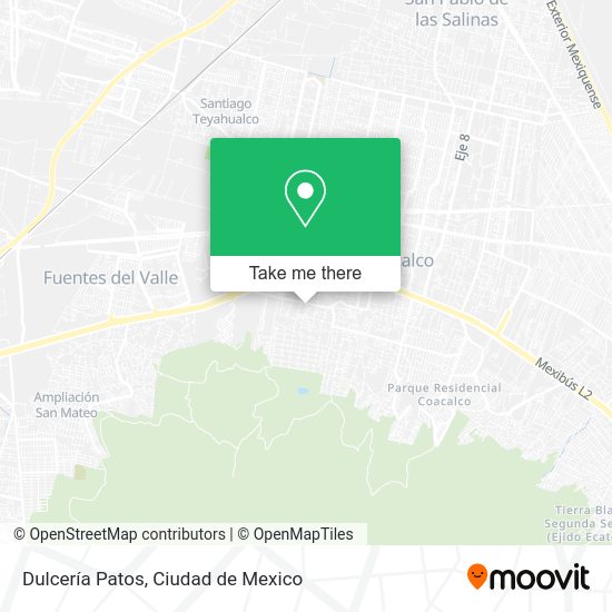 Dulcería Patos map