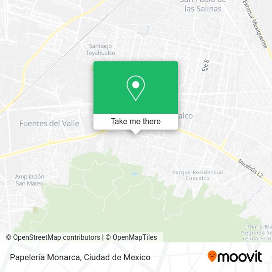 Papelería Monarca map