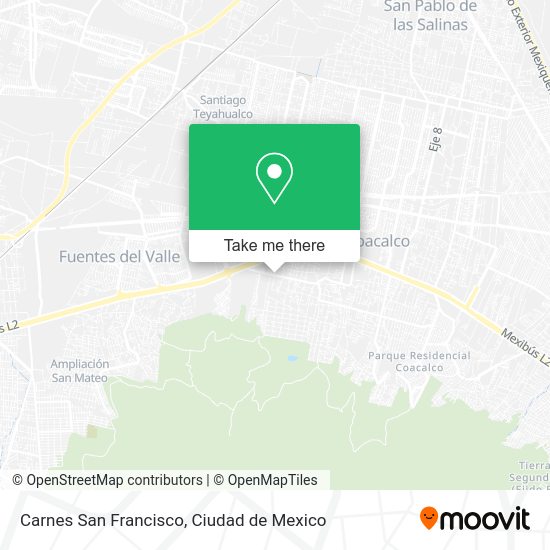 Carnes San Francisco map