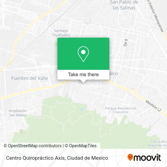 Centro Quiropráctico Axis map