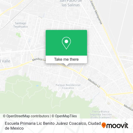 Escuela Primaria Lic Benito Juárez Coacalco map