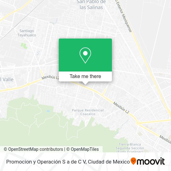 Promocion y Operación S a de C V map