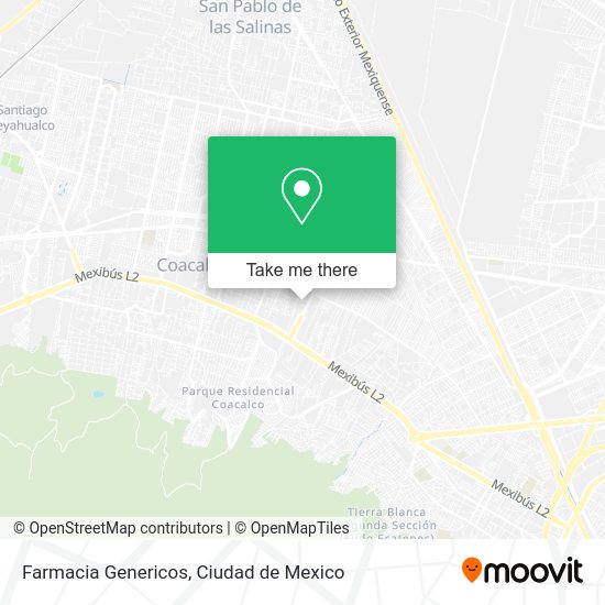 Mapa de Farmacia Genericos