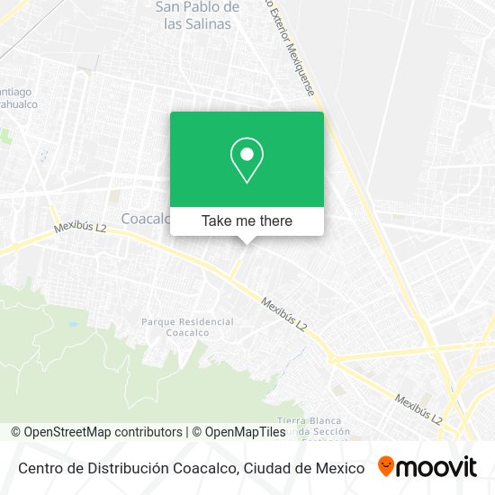 Centro de Distribución Coacalco map