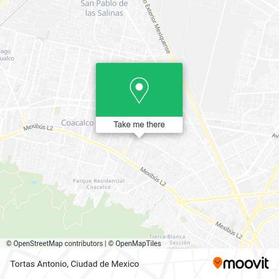 Tortas Antonio map