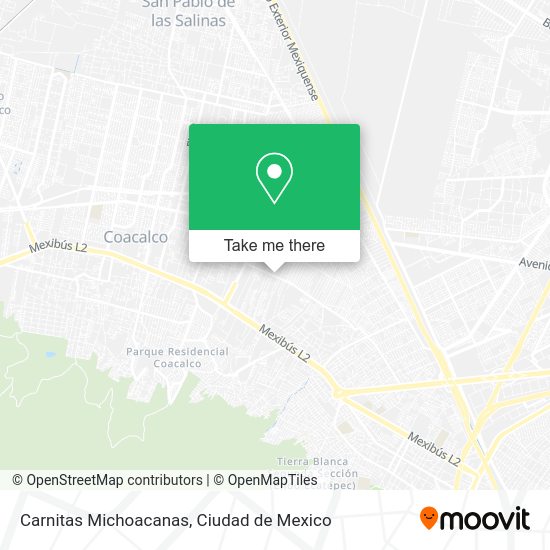 Carnitas Michoacanas map