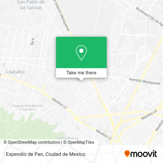 Expendio de Pan map