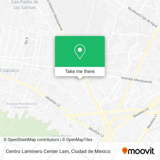 Centro Laminero Center Lam map