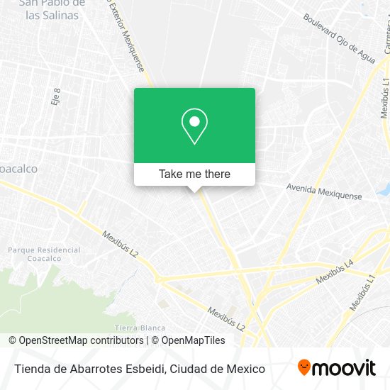 Mapa de Tienda de Abarrotes Esbeidi