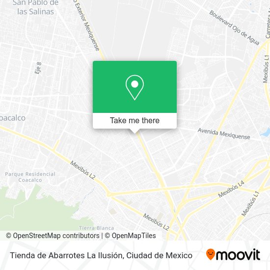 Tienda de Abarrotes La Ilusión map
