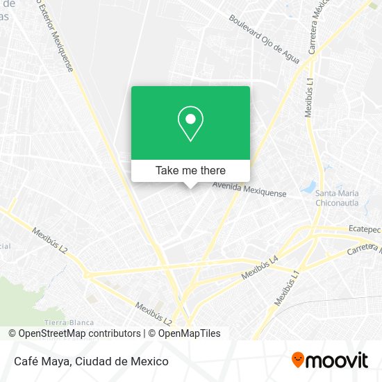 Café Maya map