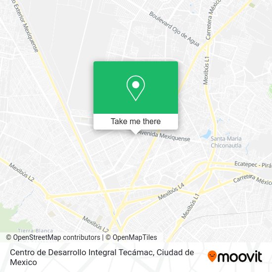 Mapa de Centro de Desarrollo Integral Tecámac