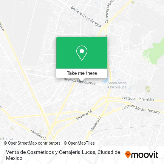 Mapa de Venta de Cosméticos y Cerrajeria Lucas