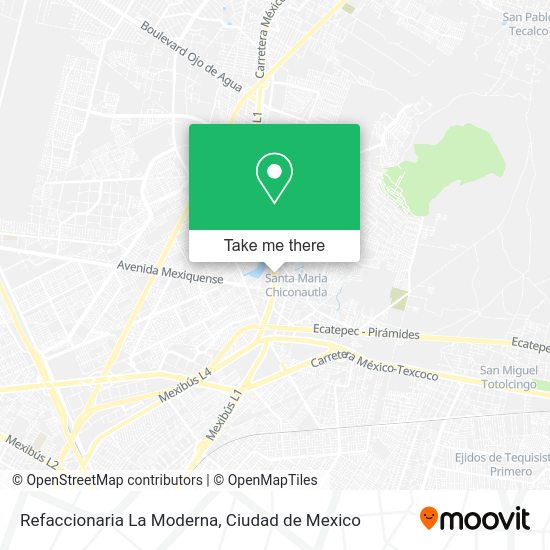 Refaccionaria La Moderna map
