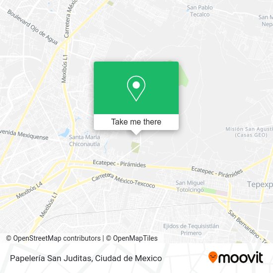 Papelería San Juditas map