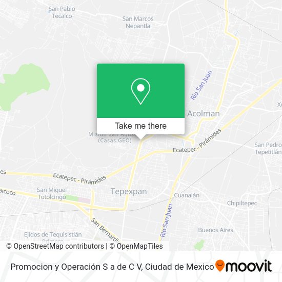 Promocion y Operación S a de C V map