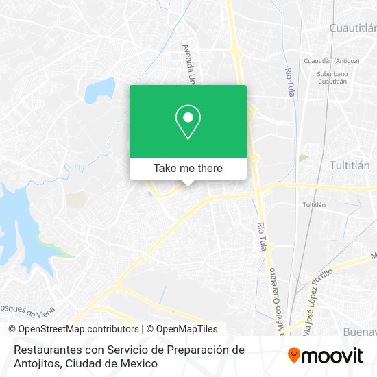 Mapa de Restaurantes con Servicio de Preparación de Antojitos
