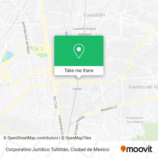Mapa de Corporativo Jurídico Tultitlán