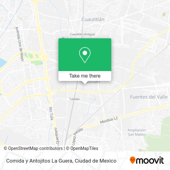 Comida y Antojitos La Guera map