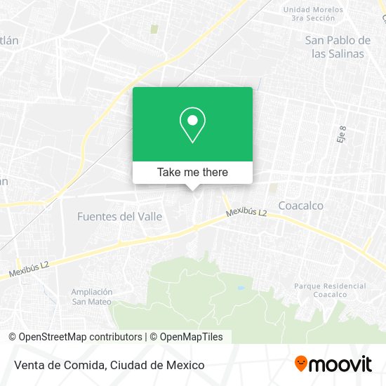 Venta de Comida map