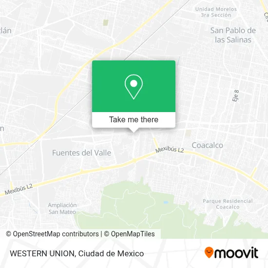 WESTERN UNION map