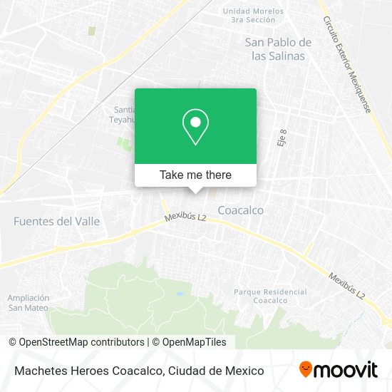 Machetes Heroes Coacalco map