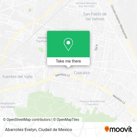 Abarrotes Evelyn map