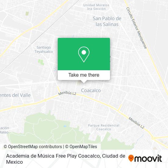 Academia de Música Free Play Coacalco map