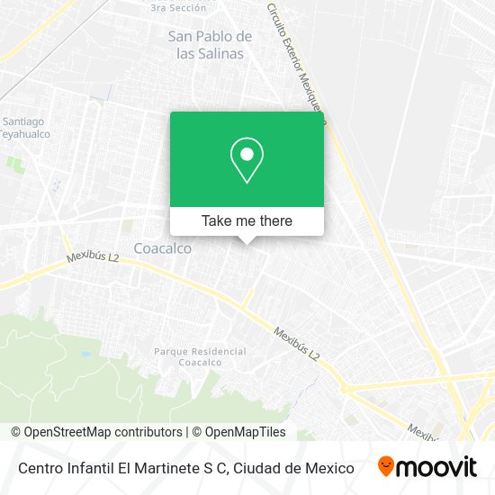 Centro Infantil El Martinete S C map