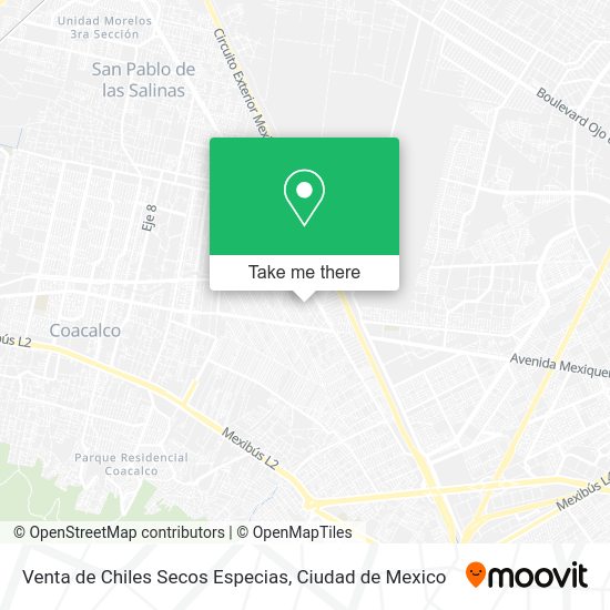 Venta de Chiles Secos Especias map