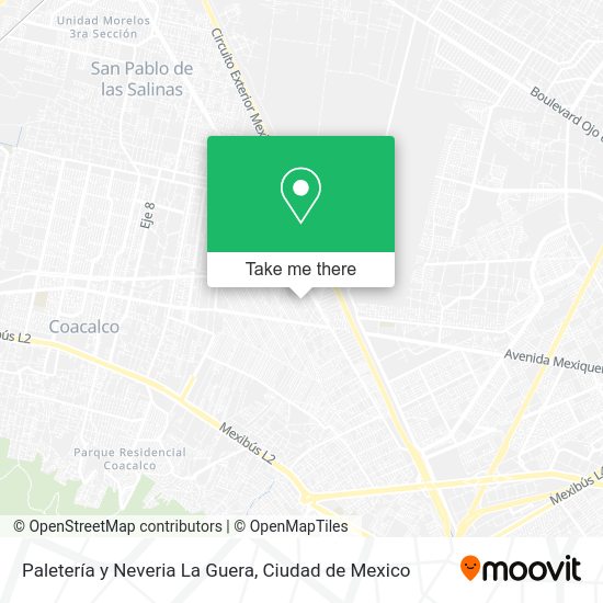 Paletería y Neveria La Guera map