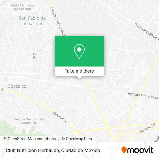 Club Nutrición Herbalibe map