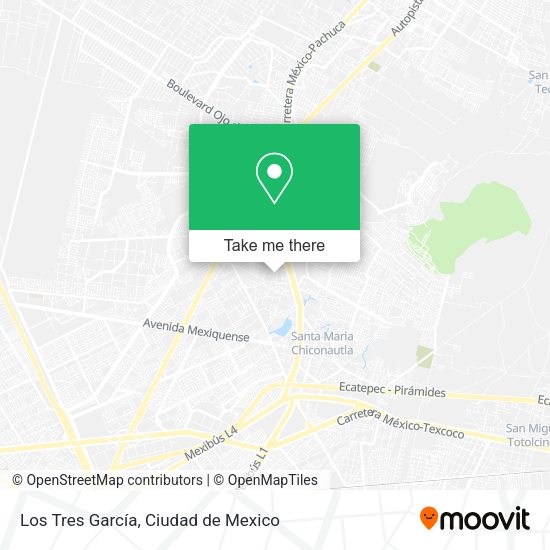 Los Tres García map
